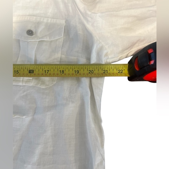 100% Linen white Tunic size Large - Picture 3 of 8